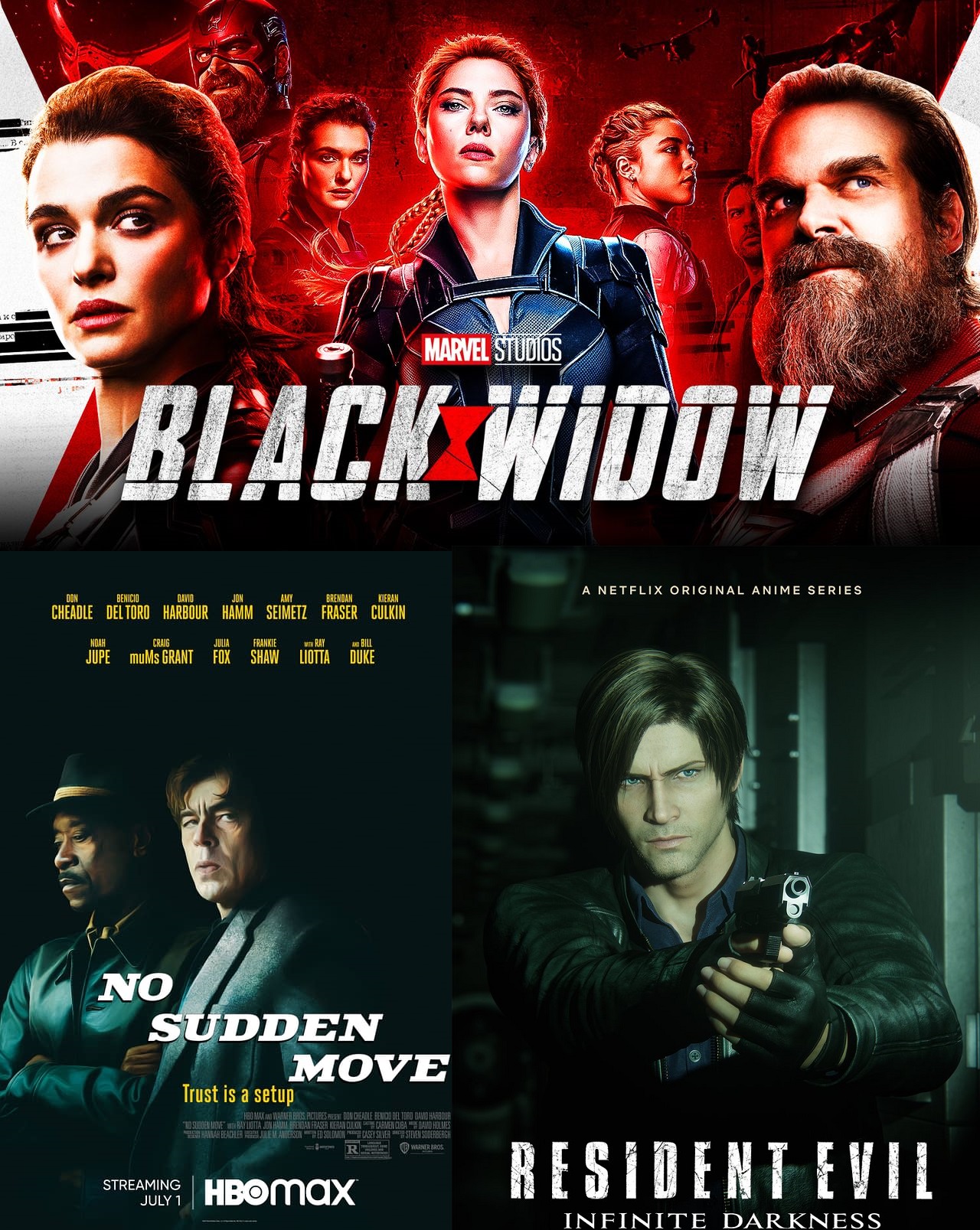 What Should I Watch Episode 06 – Black Widow, No Sudden Move, RESIDENT EVIL: Infinite Darkness, Loki